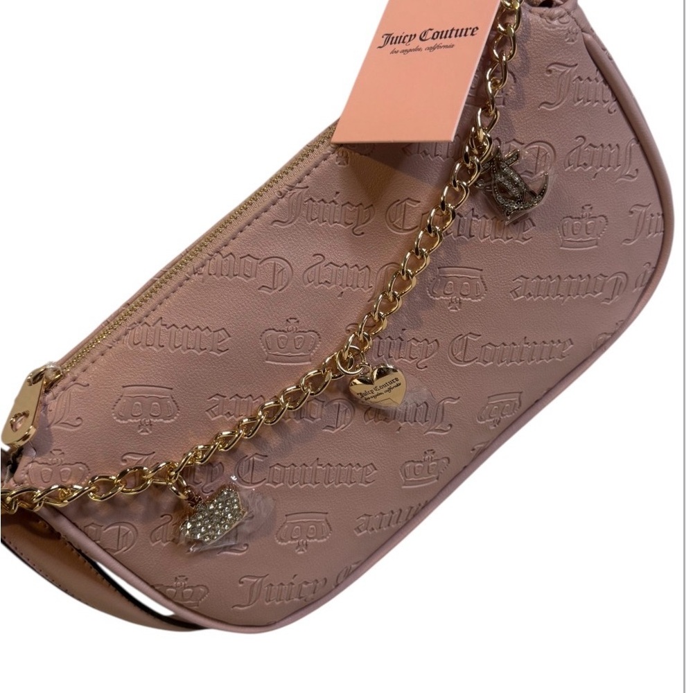 Juicy Couture Blush Shoulder Bag with Gold Chain
